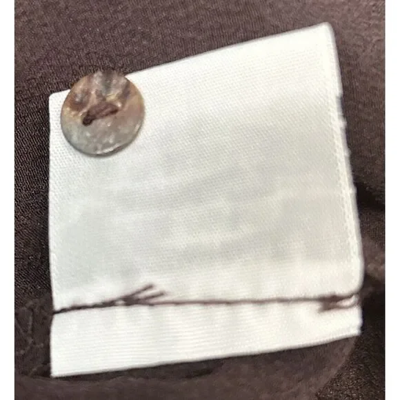 Johnny Was Workshop Womens Small Silk Embroidered Blouse Style W10719-8 Floral